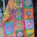 Modern Quilt Island Exotic Paradise Bright Batik Applique Quilt