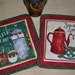 Pair of Coffee Mug Rug Savor the Flavor/Drink It In Coaster Table Toppers