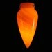 Orange Art Glass Pendant Light