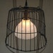 Upcycled Vintage Egg Basket Pendant Light