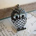 2pcs Antique Bronze Owl Charms 60x40mm - Ships Immediately from California - BC90