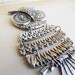 Owl Silver Charms Dangly LARGE 104x48mm 1pc - Ships IMMEDIATELY from California - SC14