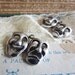 5pcs Silver Mask Charms - 31x23mm - Ships Immediately from California - SC16