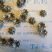 Bead Caps Flowers 8x3mm Antique Bronze 25pcs - Ships IMMEDIATELY from California - B23