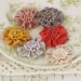 NEW 2012 Nanette Flowers in Attic - Lacy Flowers with Rolled Fabric Centers - Prima - 557270