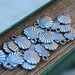 20 pcs Antique Silver Sea Shell Scallop Charms 12x9mm - Ships Immediately from California - SC153