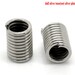 50 Silver Coil Fasteners - Antique Silver - End Crimp - 7x5mm - Ships IMMEDIATELY from California - F44