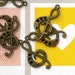 10 Bronze Musical Note Charms - Antique Bronze - Rhinestones - 36 x 17mm - Ships IMMEDIATELY from California - BC60