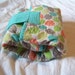 All In One Travel Diaper Changing Pad - 100% Cotton - Unisex - Teal, Green, Orange, Brown, Tan and White - Velcro Closure