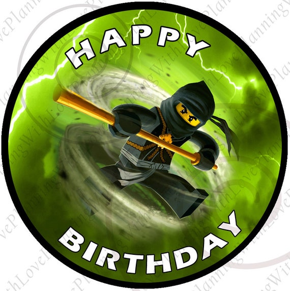 Items similar to Lego Ninjago Cupcake Toppers Kai, Zane