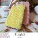 Designer Inspired Sweet Yellow Garden Chiffon 3D Rose Lace White Pearl Hard Case for iPhone 4 / 4S
