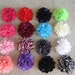 Baby Hair Clips - Flower Hair Clips - Baby Bows - Hair Clips - Toddler Hair Clip - Pigtail Clips - Puffy Flower Clip - Baby Hair Bow