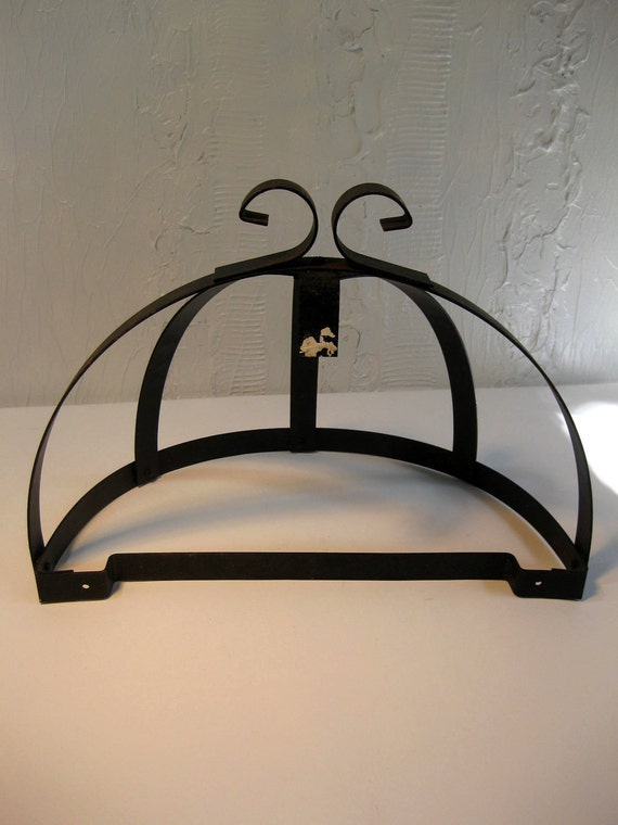 Vintage Wrought Iron Pot Rack or Decorative Wall Hanging