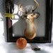 Vintage Plaster Stags Head Faux Taxidermy