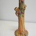 Antique Weller Woodcraft apple tree trunk bud vase