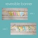 Reversible Fabric Pennant Banner