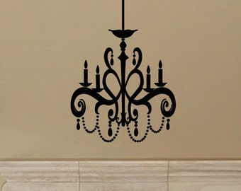  Chandelier  Wall  Sticker  Chandelier  Wall  Decal  Removable Vinyl