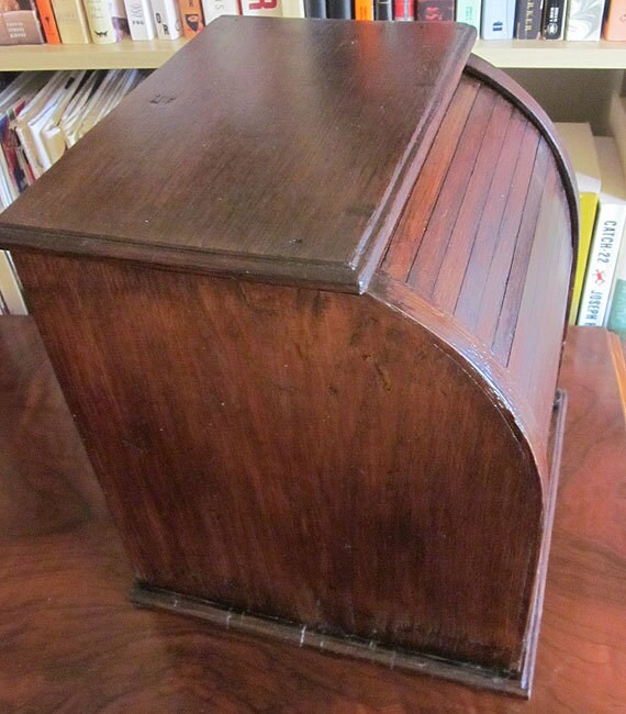 Antique Mini Roll Top Chest of Drawers