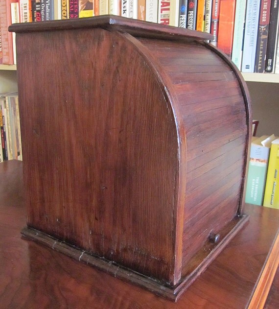 Antique Mini Roll Top Chest of Drawers