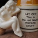 VIntage Jug - "Lay Off, this is the old Man's PRIVATE STUFF"