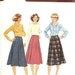 SALE PATTERN Skirt Knee Length pleated front Style 2407 Size 16