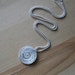 Beautiful swirl in cirlce Fine Silver Necklace