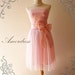 Amor Vintage Inspired- Princess Romance- Strapless Gorgeous Lace Tulle Formal Dress in Pink for Wedding, Prom, Any Special Day