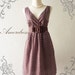 Vintage Inspired Dress PoLkA DoT Cocktail Dress in Dark Brown Shade Party or Everyday Dress -S-M-