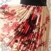 LAST PIECE...Vintage Inspired Playful Pleated Pale Pink with Pink Charming Oriental Flower Skirt Mix and Match