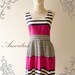 Summer Dress Amor Vintage Inspired- Chilling Princess-Jazzy Magenta-Purple Shade Cotton Dress for Any Occasion-Fit S-M-