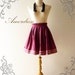 Amor Vintage Inspired 1965'S Inspired Raspberry Purple Vintage Pleat Style Skirt ..NEW ..Princess SKIRT- Ice Cream Skirt