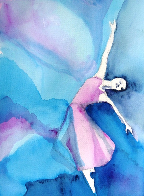 Figure Painting Ballet Contemporary Art Ballerina with