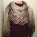 Iridescent Black to White Rectangular Shawl