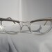 Vintage Heyday Gold Tone Cats Eye Eyeglass Frames 44mm 28mm New Old Stock Eyeglasses