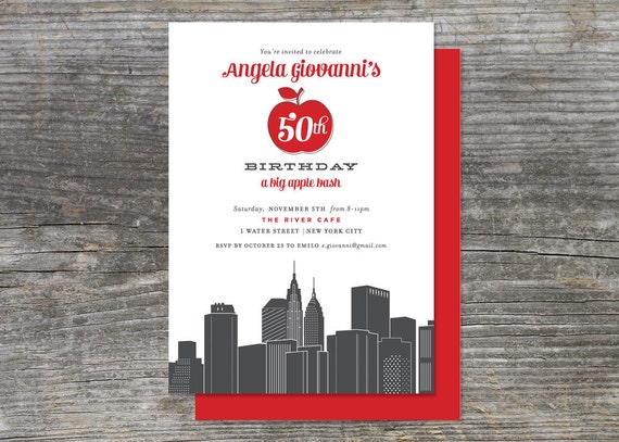 New York Party Invitations 4