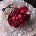 Ring, Vintage, victorian Rose, adjustable antique brass, ornate band