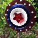 YARD recycled glass sculptures for July 4th sold on ETSY