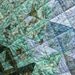 CLEARANCE SALE Batik Patchwork Quilt, Freshwater, Handmade by PingWynny