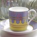 Commedia dell'arte BRUNETTA - Demitasse, Demi-Cup and Saucer - Tea Party - Bone China - Heinrich, Villeroy & Boch - Selb, Bavaria, Germany