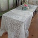 Vintage white lace round tablecloth victorian shabby chic prairie French