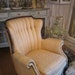 Vintage wing back tufted chair FREE SHIPPING