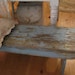 Vintage Chippy pale blue french farm house bench shabby chic prairie french famhouseFREE SHIPPING