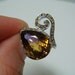RESERVED - 4.77ct Tri-Color Ametrine Gemstone Ring .925 Sterling Silver