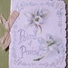 Victorian Tiny Booklet Die Cut Embossed Palms of Praise Art Lithograph