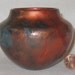 Bronze and Blue Cottonwood Pot