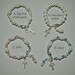 Baptism Bracelet - Glass Pearls, Swarovski Crystals and Mini Cross - Christening/Baptism, Dedication, First Communion - infant, toddler