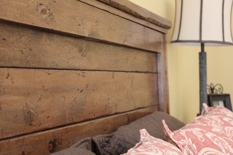 Queen Reclaimed Wood Headboard by goodmanbm on Etsy