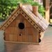 Birdhouse "Classic", wood and wine corks