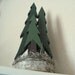 Pine Trees Wooden Decorative - Tall Thin Trees (3)