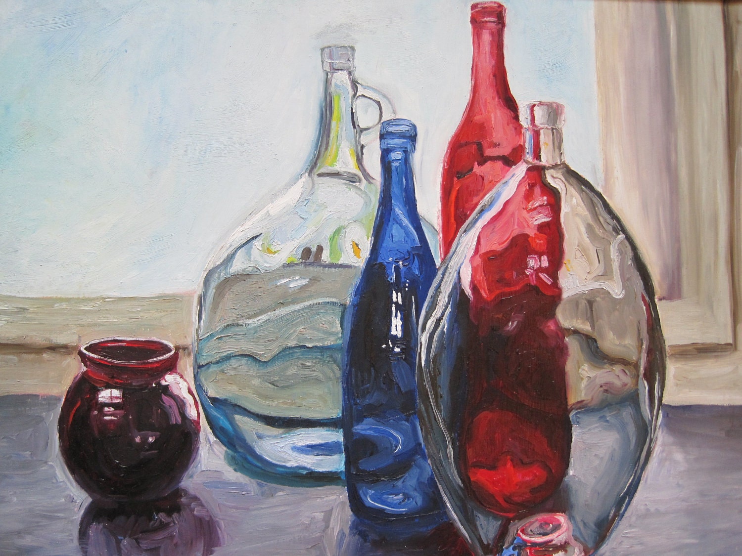 Glass Bottle Still Life